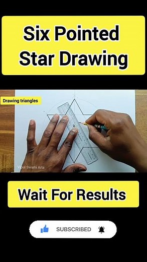 How to Draw a Perfect 6 Pointed Star | Step by Step Geometric Art