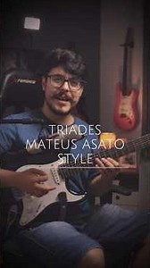 Tríades Mateus Asato Style - Aula completa no link dos comentários #aula #guitar