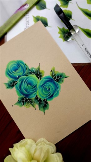 Renjitha Anoop on Instagram: "✨ Painting roses with a twist — non-realistic colors that bring a whole new vibe! 🎨💖 Do you think this color combination makes them even more beautiful? Let me know your thoughts in the comments. Don’t forget to save it for later and share it with your friends who love art! 💕 Wish to learn this painting technique in detail? My eBook is now available for instant download on my website — www.renjithaanoop.com #art #instafeed #flowerpainting #paintingprocess #artist