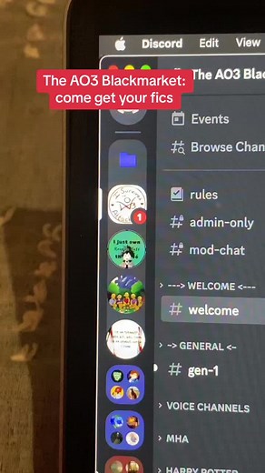 A place to trade fics, make friends, talk about fandoms, finding lost fics and writing fics! 90 members and counting ask to join #ao3 #ao3fanfic #ao3fanfiction #ao3isdown #discord #server #discordserver