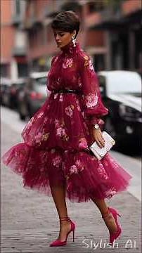 Floral motifs in outfits