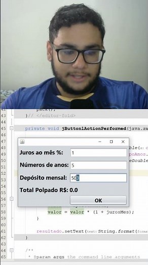 Compound interest calculator with a graphical interface in Java.