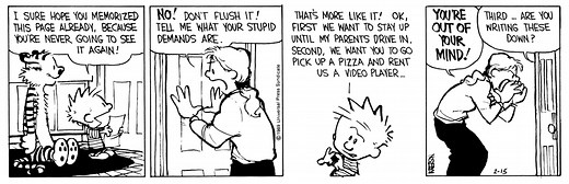 Calvin and Hobbes by Bill Watterson for February 15, 1989 | GoComics