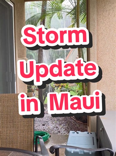 🌧️ Maui’s weather is unpredictable! From rain to sunshine and back again, you never know what you're gonna get on the island. Stay tuned for more updates! #Maui #HawaiiWeather #IslandVibes #TropicalStorm #MauiLife