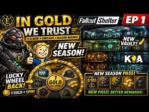 NEW SEASON! In Gold We Trust Begins | New Vault & Lucky Wheel Returns | Fallout Shelter EP1