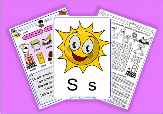 Letra S (Letra Imprenta) - Actiludis