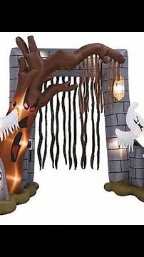 Gemmy Halloween 2008 Airblown Inflatable Cemetery Archway with Sound Audio (Higher Quality)