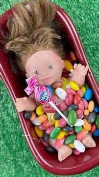 Satisfying with Full of 3 Rainbow BathTubs Candy with M&M's & Magic Slime Cutting Video