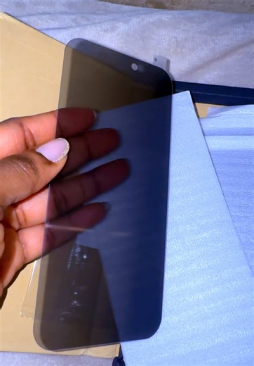 6 pcs privacy tempered glass phone screen protector #tiktokmademebuyit #fyp #privacyglass #screenproctor