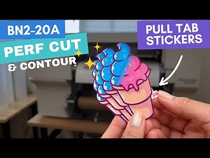 Easy Peel Sticker Tab w/ Perf Cut | Roland BN2-20A