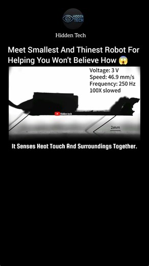 🤖 Smallest And Thinnest Robot Ever Made #shorts#robot