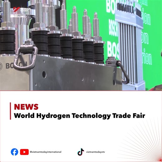 38K views · 330 reactions | The World Trade Fair on Hydrogen Technology 2025 took place in Hamburg, Germany, from 21 to 23 October, bringing together more than 1,000 exhibitors, presenting advanced innovations across the entire hydrogen value chain, from production, storage, and transport to industrial and mobility applications. #vietnamtoday #HydrogenTechnology #GreenEnergy #EnergyInnovation #HydrogenTradeFair | Vietnam Today | Facebook