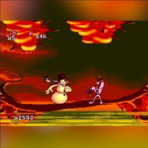Earthworm Jim had some funky looking bosses! That Cow used to get on my nerves.... | Gaming Memories