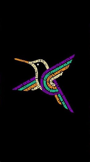 Bird typography | bird word cloud art #typography #wordcloudart #calligraphy #lettering