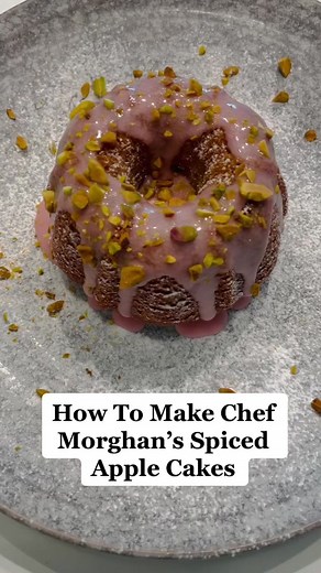 Spiced Apple Bundt Cakes Recipe by Chef Morghan