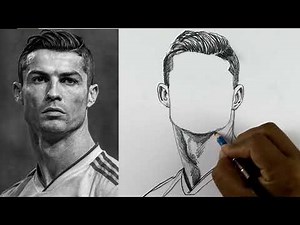 Cristiano Ronaldo Pencil Sketch 🐐🔥 | Easy Step by Step Tutorial