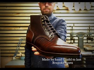 Making leatherboots by hand - shoemaking the traditional way