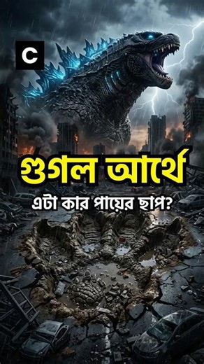 গুগল আর্থে পাওয়া গেল গডজিলার পায়ের ছাপ! 🦖👣 | Is Godzilla Real?