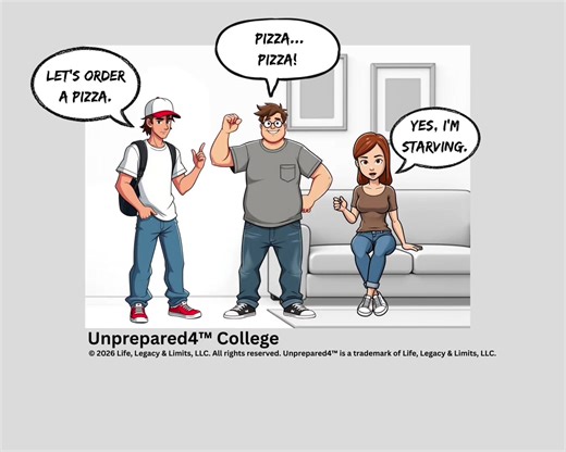 Ordering pizza in college feels simple—until the box hits the floor. Everyone agrees they’re starving. Everyone agrees to be fair. And everyone immediately abandons both plans. College pizza etiquette is silent, competitive, and deeply personal. You chew faster. You count slices. You watch everyone else’s hands. And somehow, the person who ate the least still loses. Unprepared4™ College captures those moments where hunger overrides courtesy, logic turns into competition, and one person quietly r