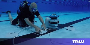 How a robot is helping photographers take the perfect underwater shot at the Olympics