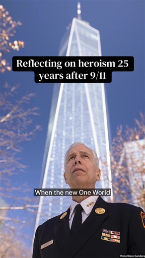 On the 25th anniversary of 9/11, Joseph Pfeifer, former First Deputy Fire Commissioner of FDNY, shares the message he left for the next generation on the steel at One World Trade. #September11 #911 #Firefighters #FirstResponders #Heroes