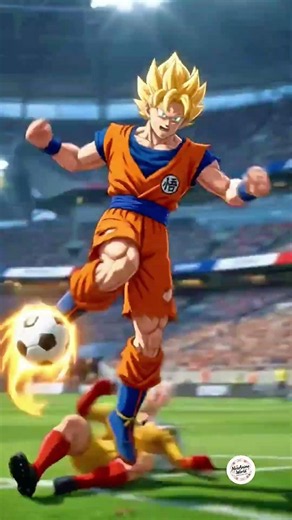 Goku vs Saitama Anime Epic Football Battle ⚽ #goku