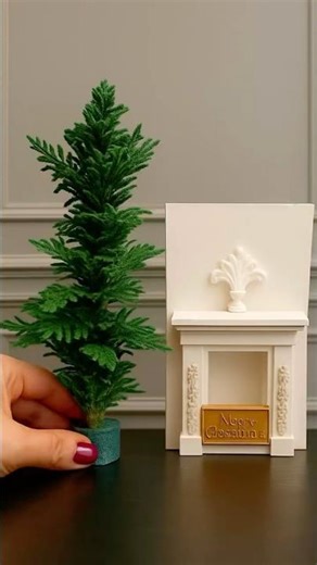 Mini Christmas Tree in My Hand ✨ Luxury Dollhouse Decor Preview