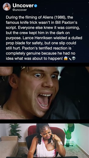 During the filming of Aliens (1986), the famous knife trick wasn't in