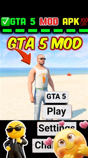 ✅Finally install😱 GTA5 mod￼😍on mobile 📱 #indianbikedriving3d #gta #gta5 #shorts