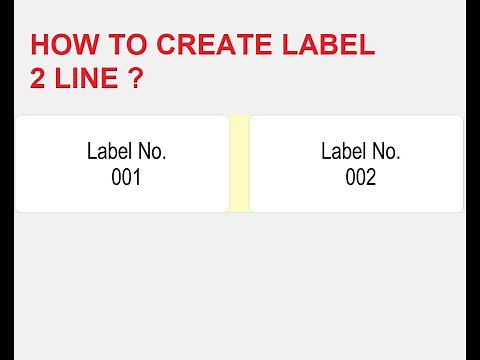 Create 2 line Label Layout using NiceLabel