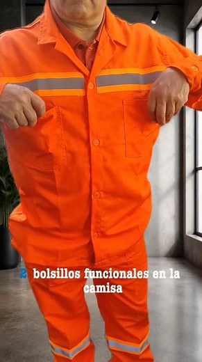 Overol en Dril Dos Piezas con Reflectivos | Uniforme Industrial para Trabajo Pesado