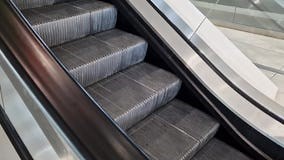 Escalator, Side View. Riding an Escalator in a Public Place Stock Footage - Video of long, floor: 304576866