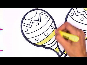 Easy Musical Instruments Drawing Tutorial for Beginners 🥁 Cute Crayons
