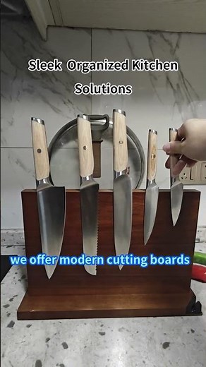 Durable cutting boards & knife storage blocks, multi-size kitchen chopping boards and knife holders