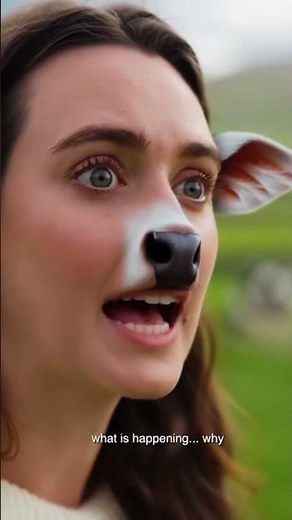 Woman transforms into cow #ai #tf #bodyswap #ai #furry
