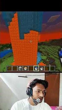 Testing Viral Lava Tower in Minecraft 🔥 #minecraft #shortsfeed #viralshorts