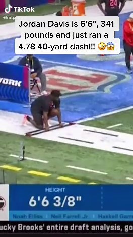 Oh my god! #jordandavis #nflcombine #40yarddash #georgia #georgiabulldogs #bulldogs