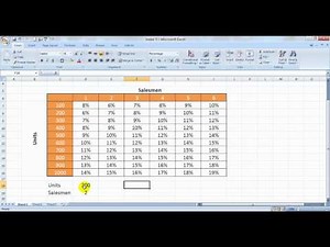 Index Formula in Excel 1st Variation