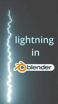 making LIGHTNING look insane in blender #blender #vfx