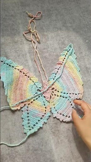 How to tie a butterfly crochet top