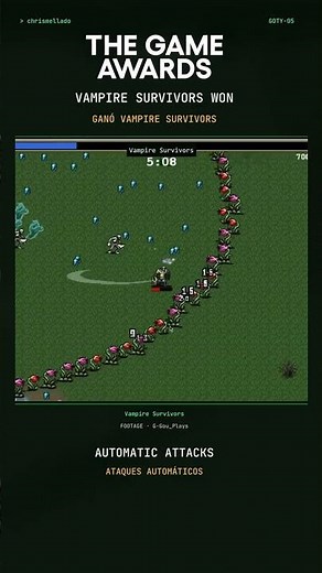 Vampire Survivors Won Best Game. At a Different Ceremony.