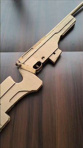 DIY cardboard sniper assembly/tutorial #cardboardgun #howtomake #diy