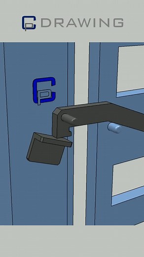 151K views · 1.1K reactions | Animação de tranca para portão  Gate lock animation #engineering #engineer #mechanic #mechanicalengineering | Cp drawing | Facebook