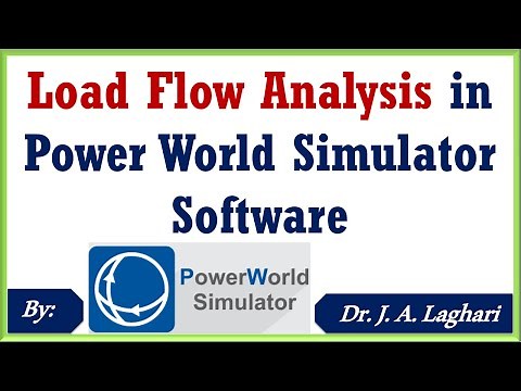 How to Design Load Flow Analysis of Power System in Power World Simulator | Dr. J. A. Laghari