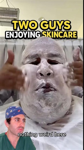 His reaction to the face mask was PRICELESS 😭 #skincare #shorts