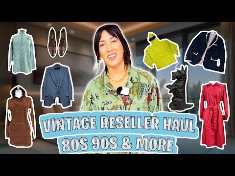 Huge Vintage Reseller Haul | Rare 80s & 90s Fashion & More