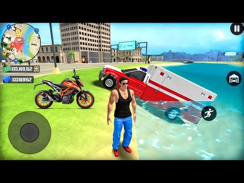Ambulance & Bike Driving in Open World Game 2026 - Go to Town 6 - Android Gameplay