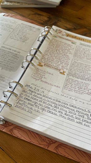 Quick Bible Binder Tip: Sometimes, breaking down an entire chapter can be too much to absorb. It’s so easy to adjust our Chapter Summary sheets to zoom into smaller chunks of Scripture👏👏You’ll still be able to gather key insights, identify meaningful themes, and reflect on what God is showing you—without the pressure of covering too much at once. Follow for more study tips and methods🤗 | The James Method