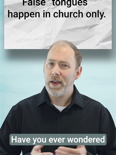 False “tongues” happen in church only Have you ever wondered if the gift of tongues was really meant just for church? The only church we actually see using tongues in Scripture is Corinth. That’s it. But the very first time tongues appear in the Bible, It wasn’t private. It wasn’t quiet. It wasn’t inside a closed church building only for the saved to hear. It was public so that outsiders could witness the mighty deeds of God! Unbelievers heard the gospel preached in their own languages. They wer
