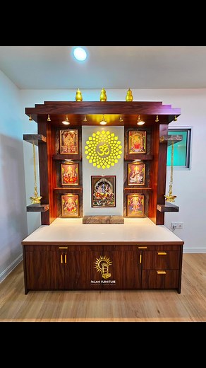 Elevate Your Home with a Stunning Hindu Prayer Altar Made from Solid Wood